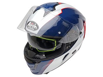 Helmet - Airoh Spark Flow, blue / white / red
